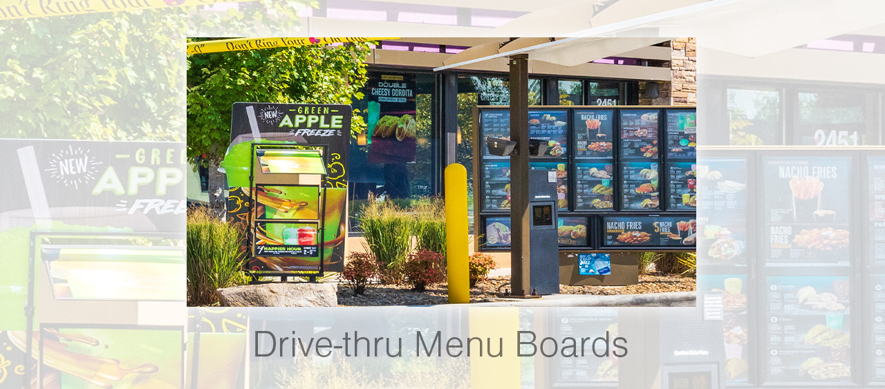 Drive-thru menu boards