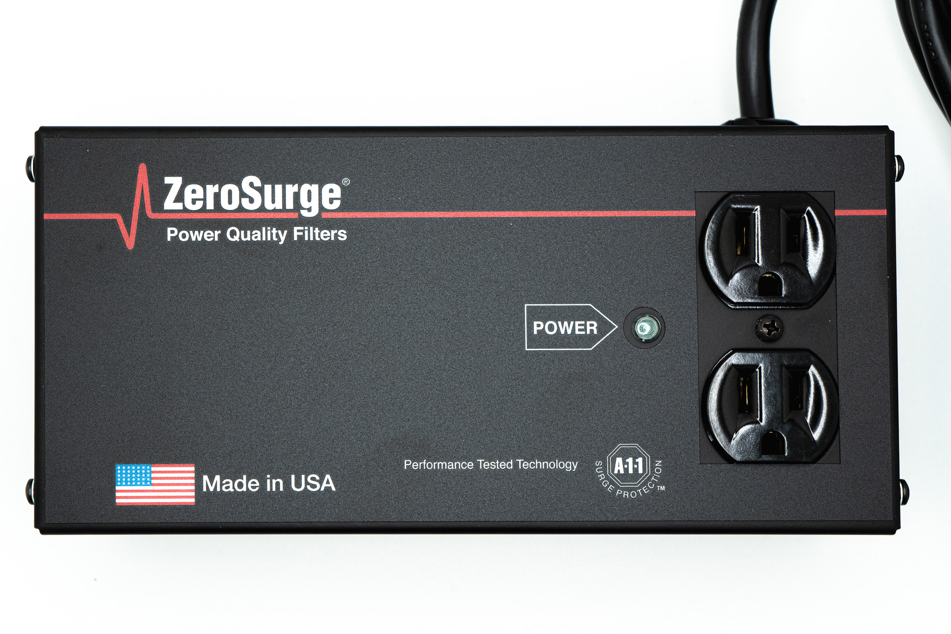 2 Outlet ZeroSurge power quality filter for surge protection